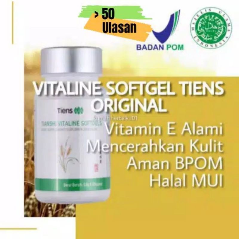 VITALINE SOFGEL / pemutih seluruh badan / import produk tiens