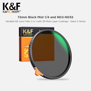 K&F Concept 72mm Lens Filter 1/4 Nano-X NDX ND2-32 Filter KNF Concept