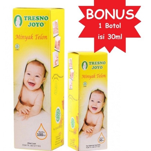 MINYAK TELON Tresno Joyo 100 ML FREE Bonus 30 ML - Tresnojoyo Telon Bayi Anak