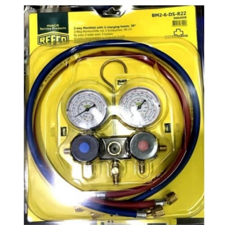 Manifold Set Refco tipe BM 2-6-DS-R22 ada/Analyzer R22/manifold Set) manifold. selang ac. selang AC 