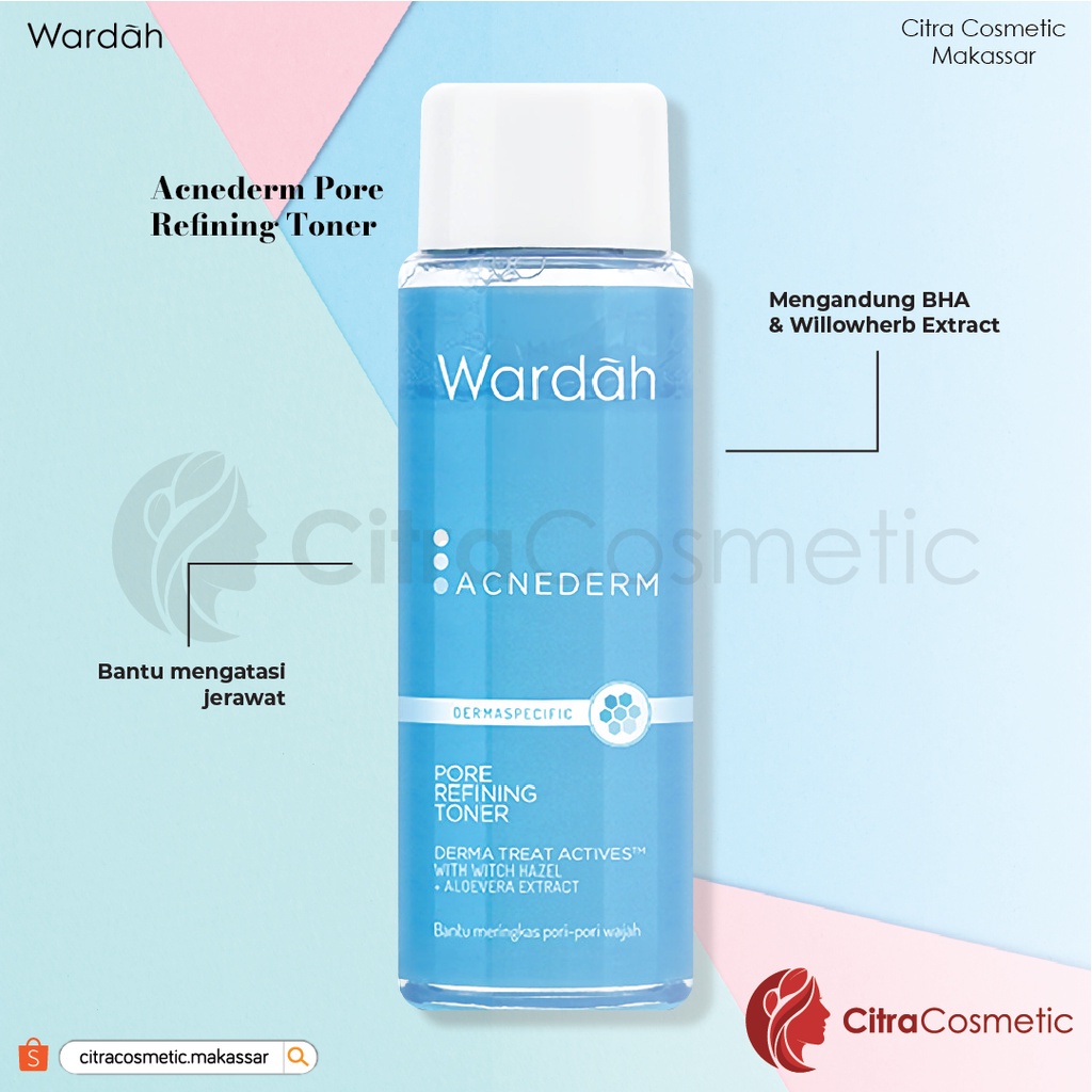 Wardah Acnederm Series Cleanser | Toner |  Day | Night Cream | Acne Pore Blackhead Balm | Acne Spot Gel