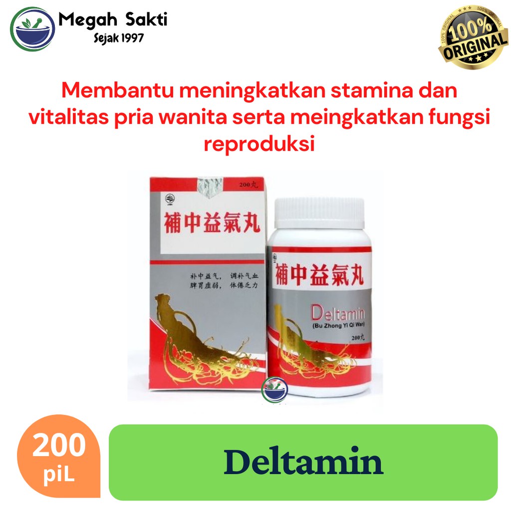 Ginseng Deltamin 200's obat herbal penambah stamina