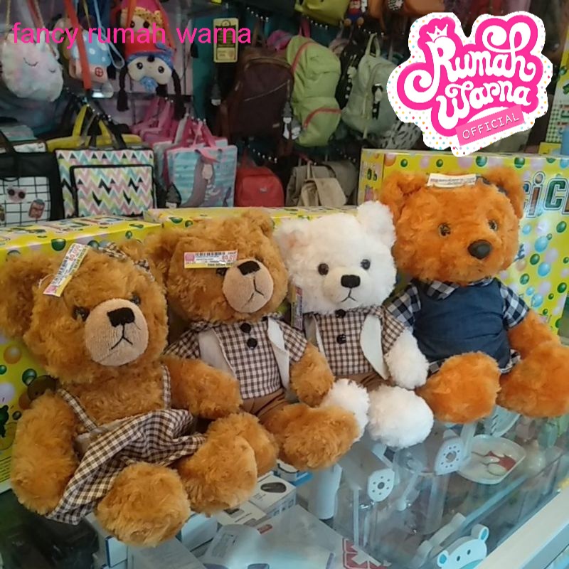 BONEKA BERUANG COUPLE BEAR DRESS S M PRINCESS HOURS SEULGI RWCORP
