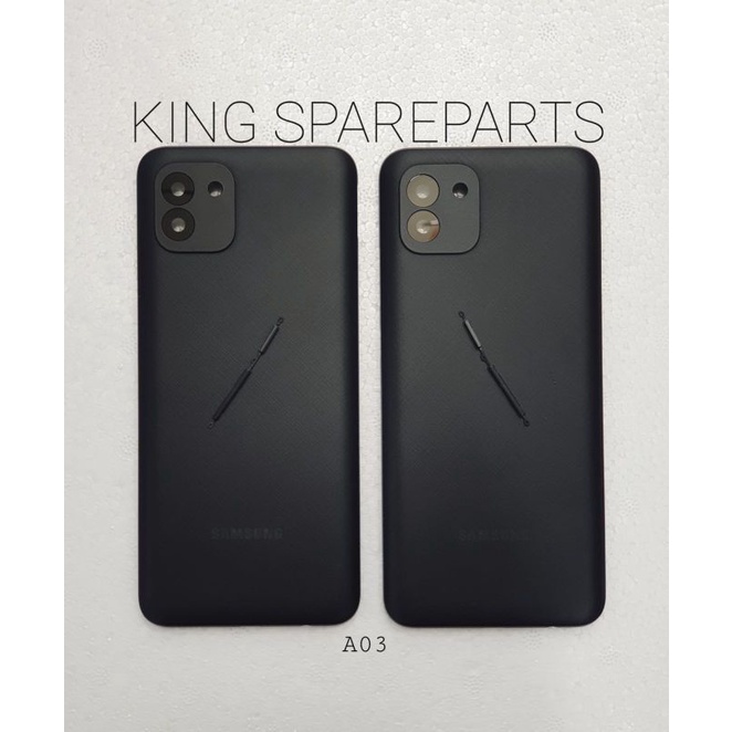 BACKDOOR BACKCOVER TUTUP BELAKANG CASING SAMSUNG GALAXY A03 ORIGINAL