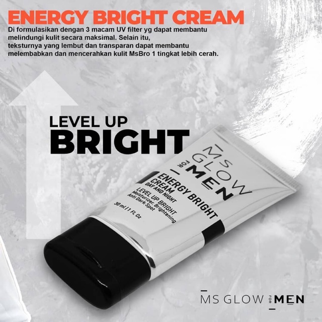 Energy bright cream ms glow men