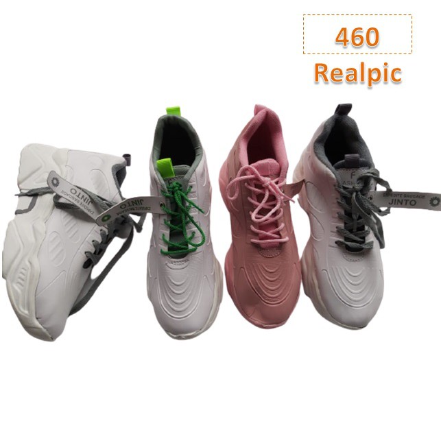 Sepatu Wanita Sneakers Lopast Jinto Fashion Korea Sole 4cm - 460