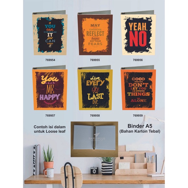 

Binder A5 / Binder Note A5 / Typography / Set 2838
