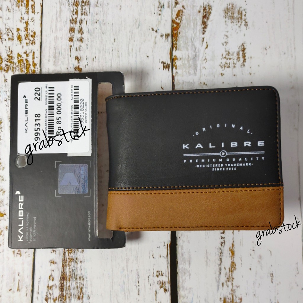 Dompet Kalibre  Original  Wallet Black Lipat kombi 995318 