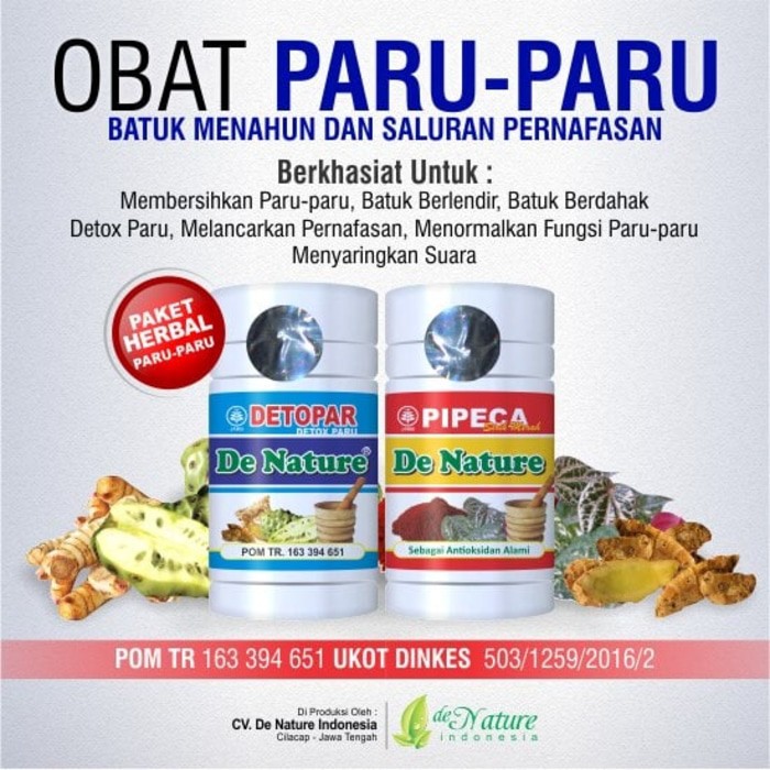 

Obat Paru-Paru, TBC Herbal De Nature