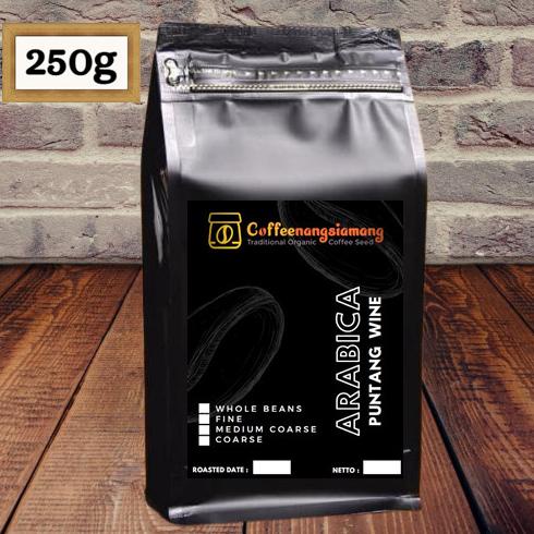 

KOPI ARABIKA PUNTANG WINE 250g PREMIUM - (Biji/Giling)