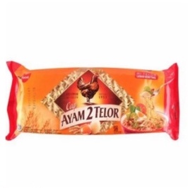 

Mi Telor Lebar Keriting Cap Ayam 2 Telor 200 gram