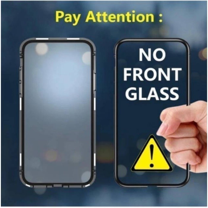 Case Magnetic Premium 2in1 Glass Transparant For Type Xioami Redmi Note 8 Pro