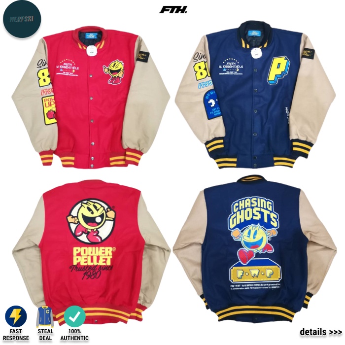 Varsity Jacket Faith Industries W.essentiels Pac-Man Pacman Phase 1