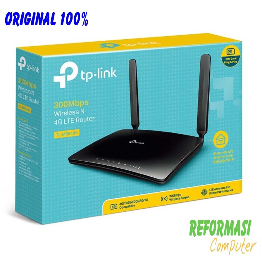 TP-Link TL-MR6400 300Mbps Wifi N 4G LTE Router build-in 4G LTE modem