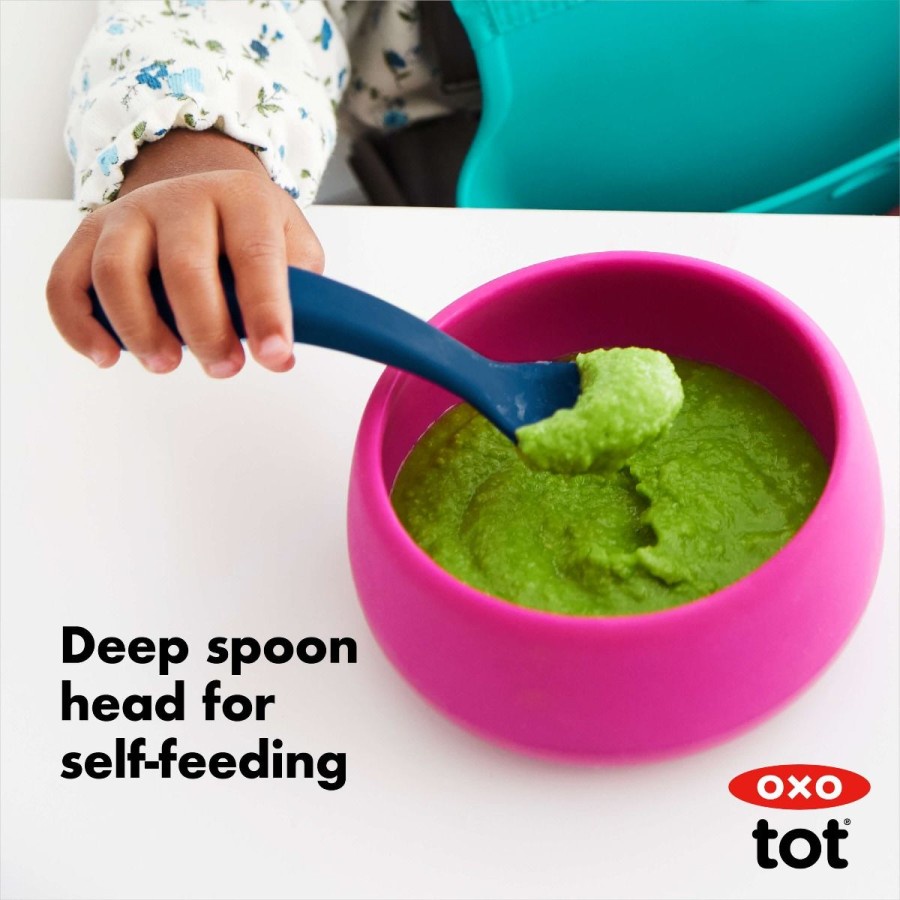 OXO Tot Silicone Spoon / Sendok Silikon Anak