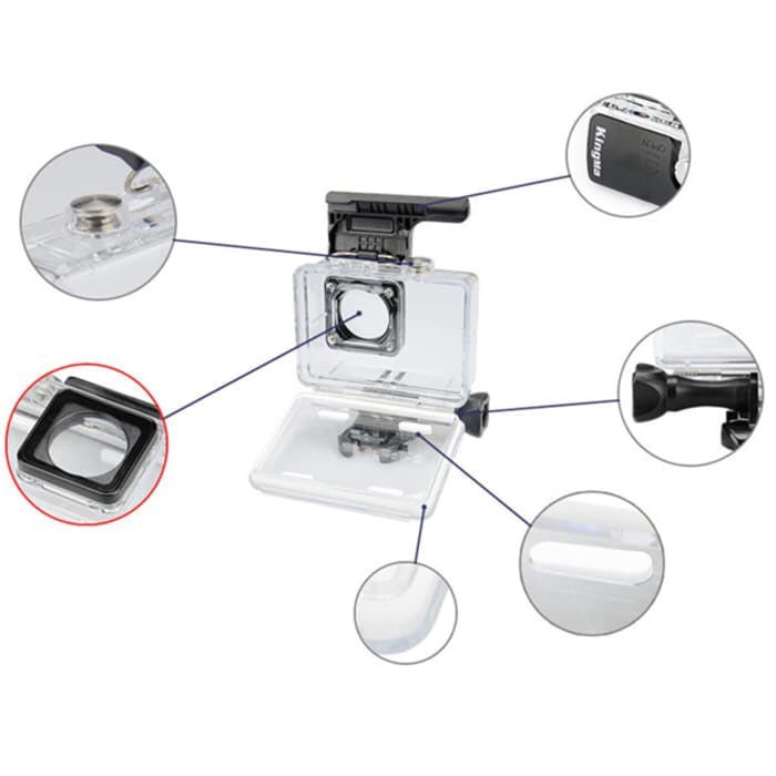 WATERPROOF FOR YI DISCOVERY 4K   YI 2 4K ACTION CAMERA