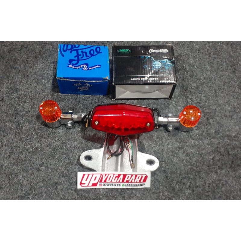 lampu belakang rem stoplamp bsa led honda cb set reting sein palu pangkon v80