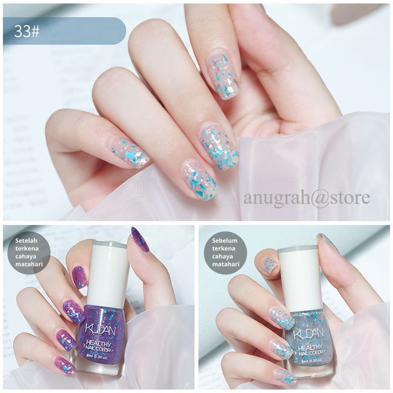 KUTEK KEKINIAN KUTEK 8ML Kutek COD Kutek Not Peel Off kutek Gel Photochromic Nail Polish Kutek Korea Cat Kuku Photochromic COD  Anugrah@Store