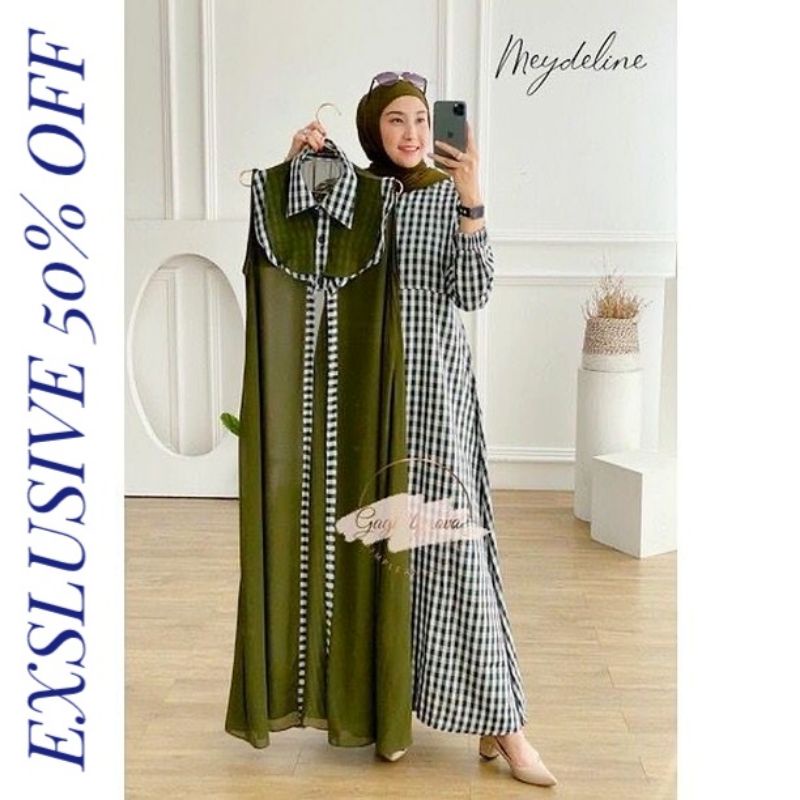 Baju Gamis syari Ceruty babydol bordir Lebaran Remaja Perempuan Terbaru Murah Bisa Buat Ibu Hamil Ga
