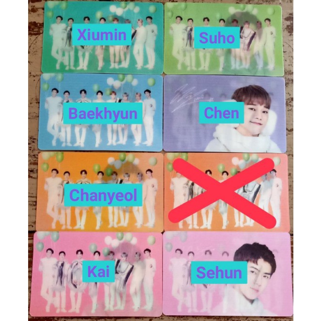 Photocard EXO 10th Anniversary Nature Republic