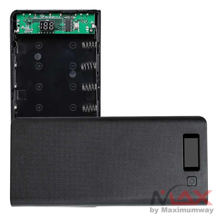 ROVTOP DIY Power Bank Case 8x18650 2 Port + Display - Power Bank Rakit sendiri dengan LCD indikator daya battery