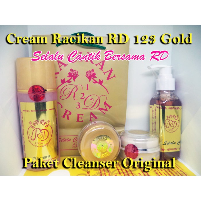 paket CLEANSER cream RD 123 gold/ cream RD gold paket CLEANSER PLASTIK