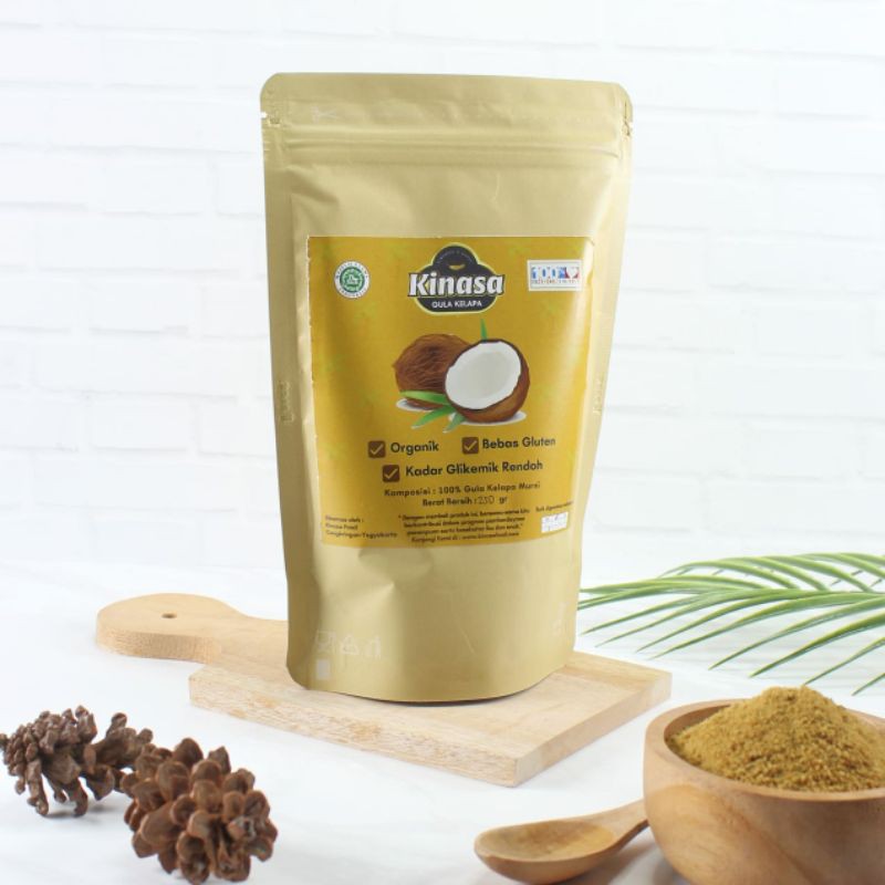 

Gula Semut Kelapa Organik Kinasa 1 kg (Free Stainless Straw Set)