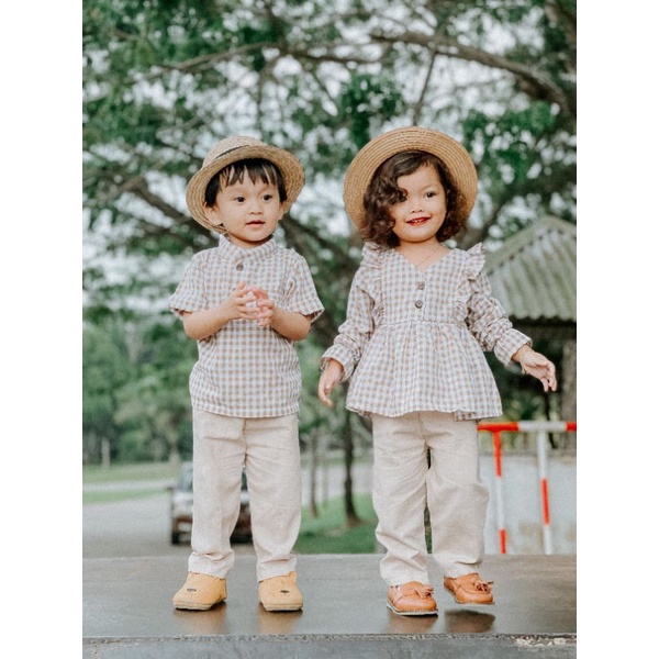 RAMIES COUPLE SERIES | BAJU SETELAN PAKAIAN ANAK LAKI LAKI PEREMPUAN