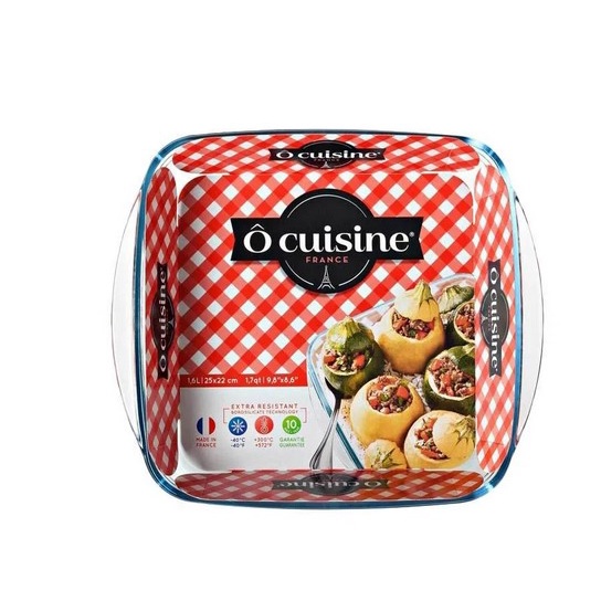 Ocuisine Glassware Square Roaster [25 x 22 cm]