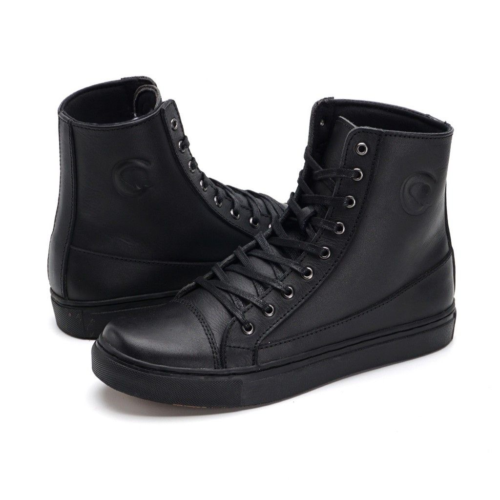 VALDEMAR BLACK (KULIT ASLI) |ManNeedMe x Greata| Sepatu Boots Pria ORI