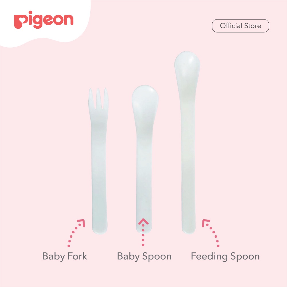 PIGEON Spoon and Fork Set | Sendok Garpu Bayi
