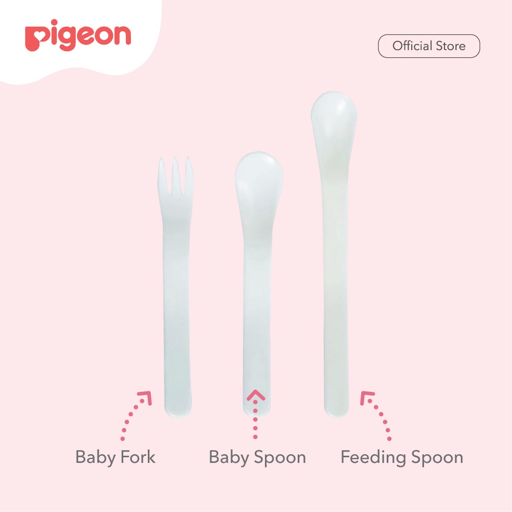 PIGEON Spoon and Fork Set | Sendok Garpu Bayi