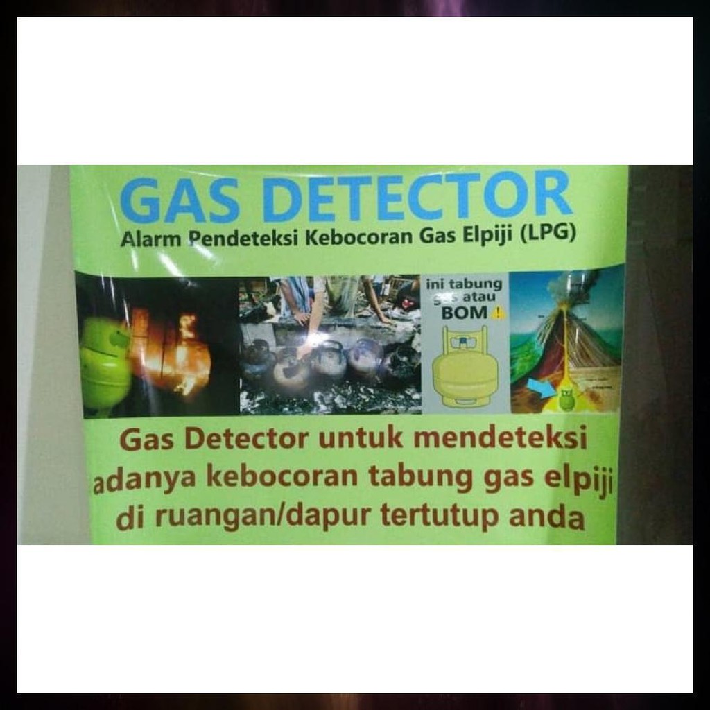 Alarm Pendeteksi Kebocoran Gas Lpg / Detector Kebocoran Gas Lpg