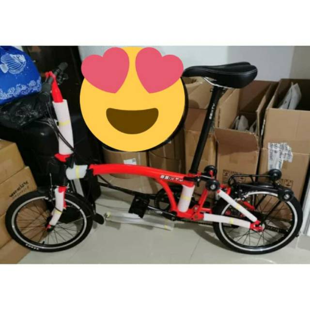Readystock Sepeda Lipat 3Sixty Trisixty 360 Mirip Brompton BE Black Edition