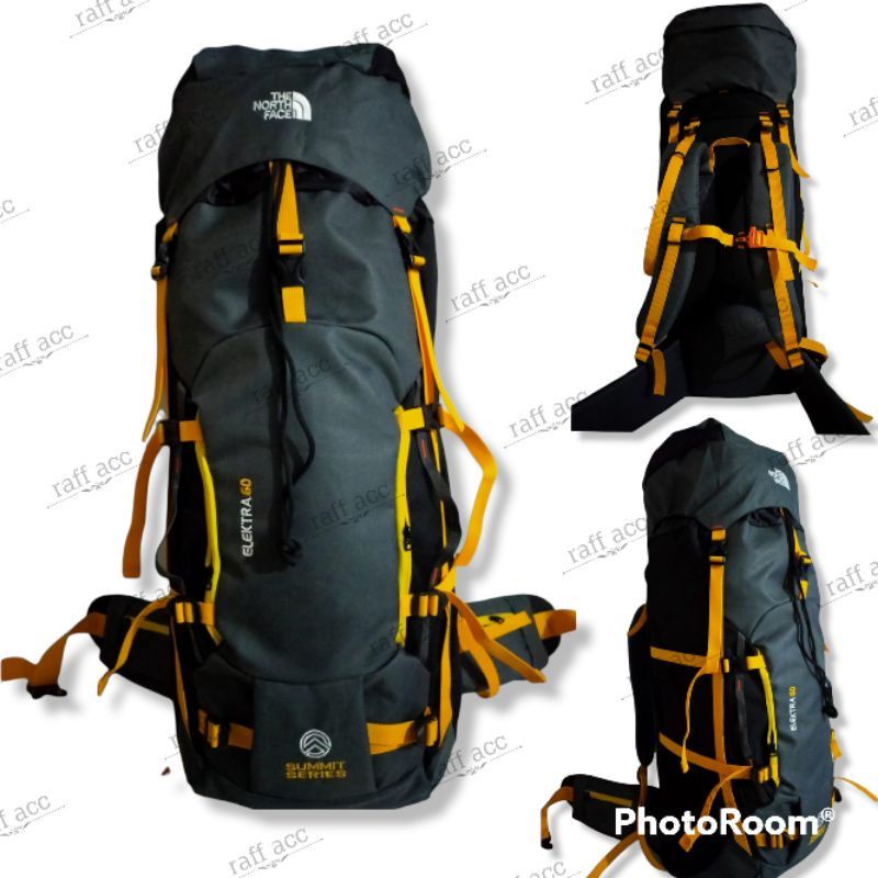 TAS RANSEL HIKING / GUNUNG TNF UKURAN 60L TEBAK KUAT AWET