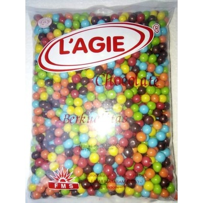 

Lagie Mini Warna / Mini Ball Warna 1000 Gr - Coklat Kiloan