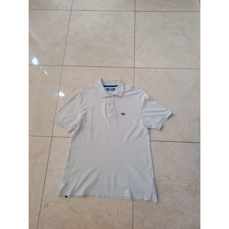 Polo Shirt Adidas Trefoil biru langit
