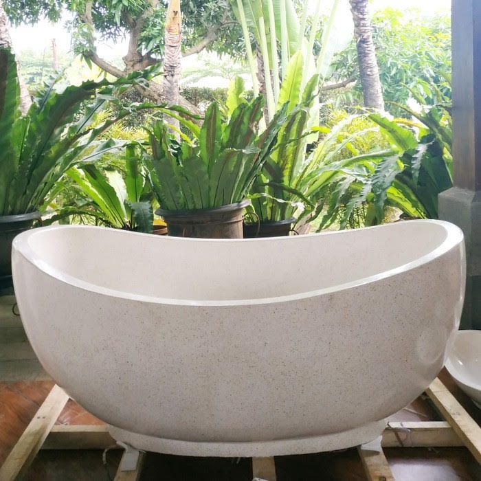 Bathtub Portable, Bathtub Portable Dewasa, Bathtub Murah Terazzo Tipe Lengkung