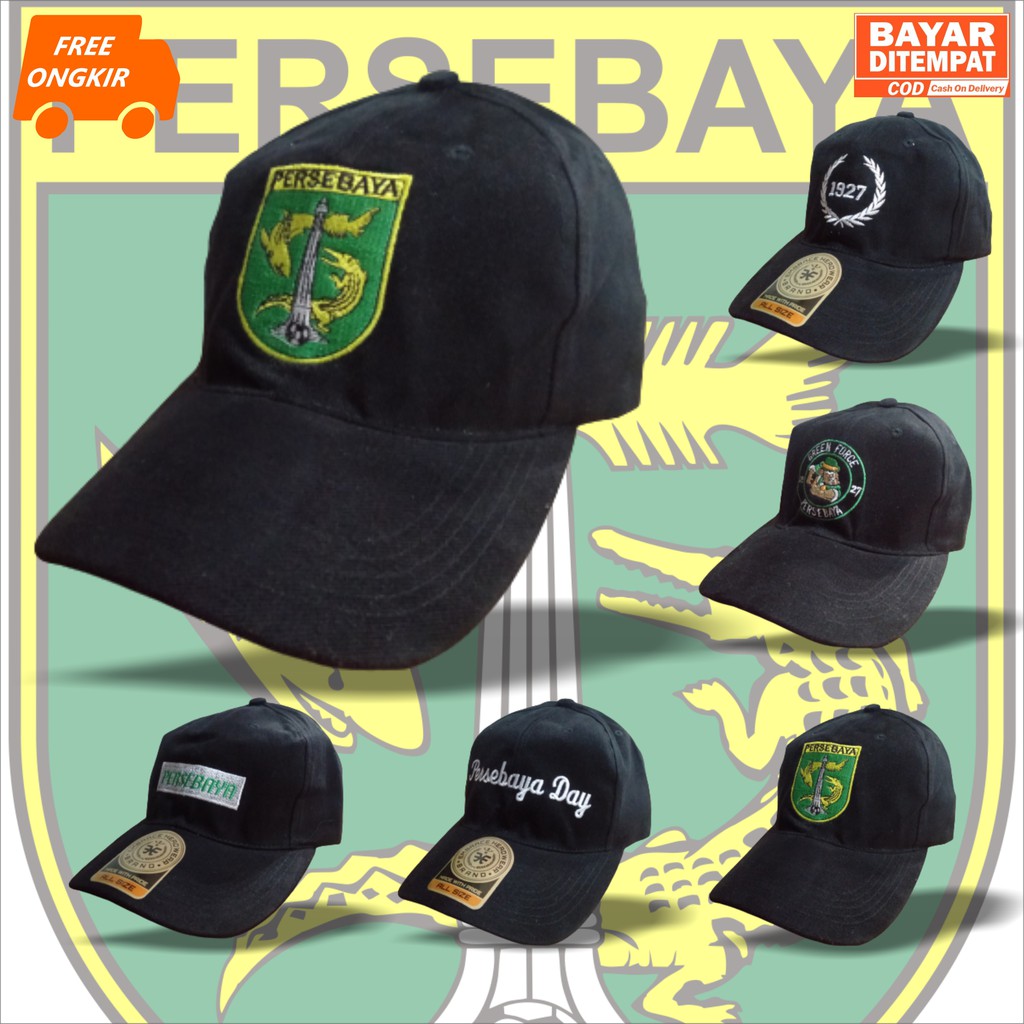 Topi Baseball Pria Persebaya Distro Original Keren Dewasa Murah Casual Bisa COD