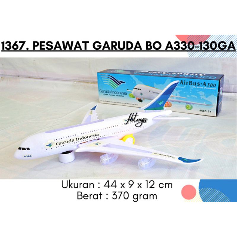 Mainan Anak Pesawat Garuda BO A330-130GA