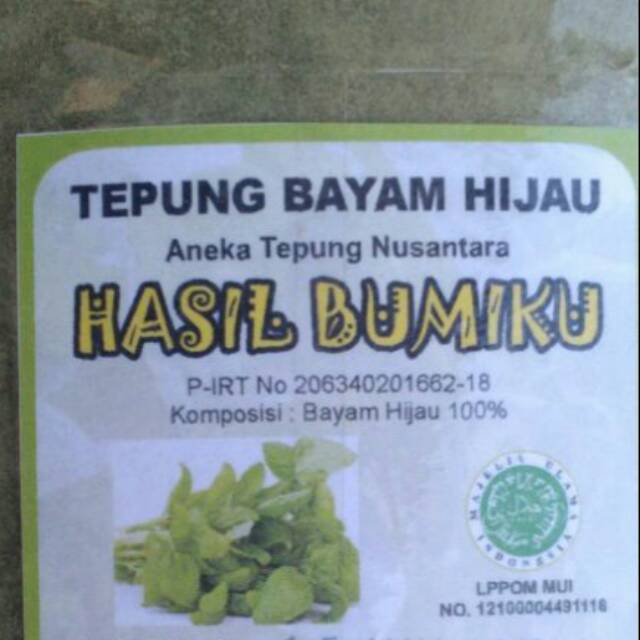 

TEPUNG BAYAM HIJAU