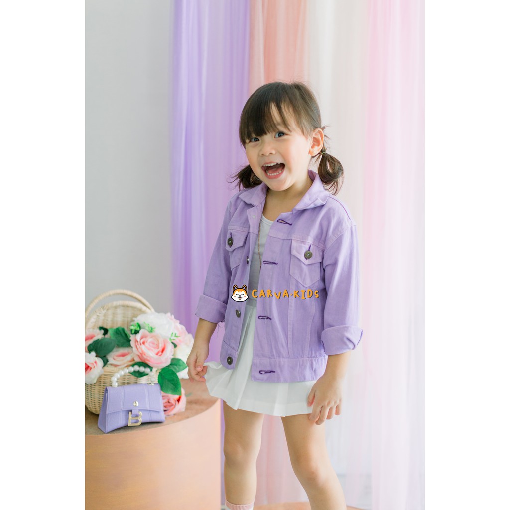 JAKET JEANS ANAK LAKI LAKI PEREMPUAN ORIGINAL DENIM JAKET BAYI JEANS POLOS REALPICT