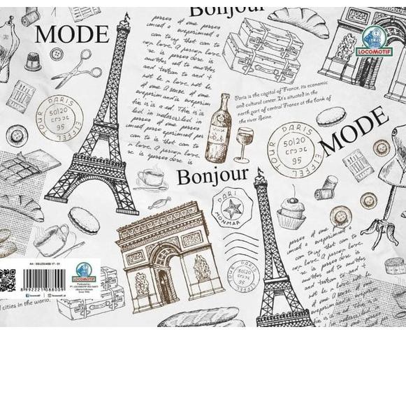 

^-94 Buku Tulis GARIS Expo 52 lembar Locomotif PARIS - Murah SD SMP SMA ISI 10PCS *