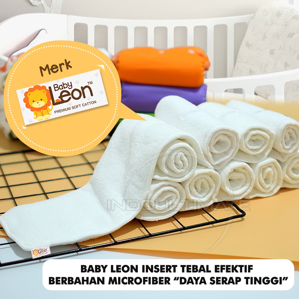 BABY LEON BY 710 L 3 Pc Insert Popok Kain Bayi Linen Popok Kain Bayi isi 3 Pcs Linen Cloth Diapers Alas Popok Kain Bayi