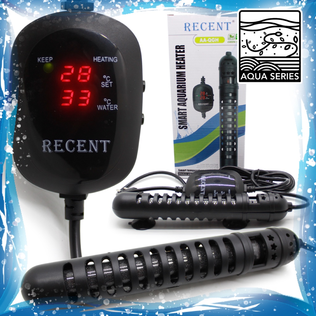 SMART HEATER REMOTE HITER AQUARIUM KOLAM AA HK QGH 100w 150w 200w 300w 500w