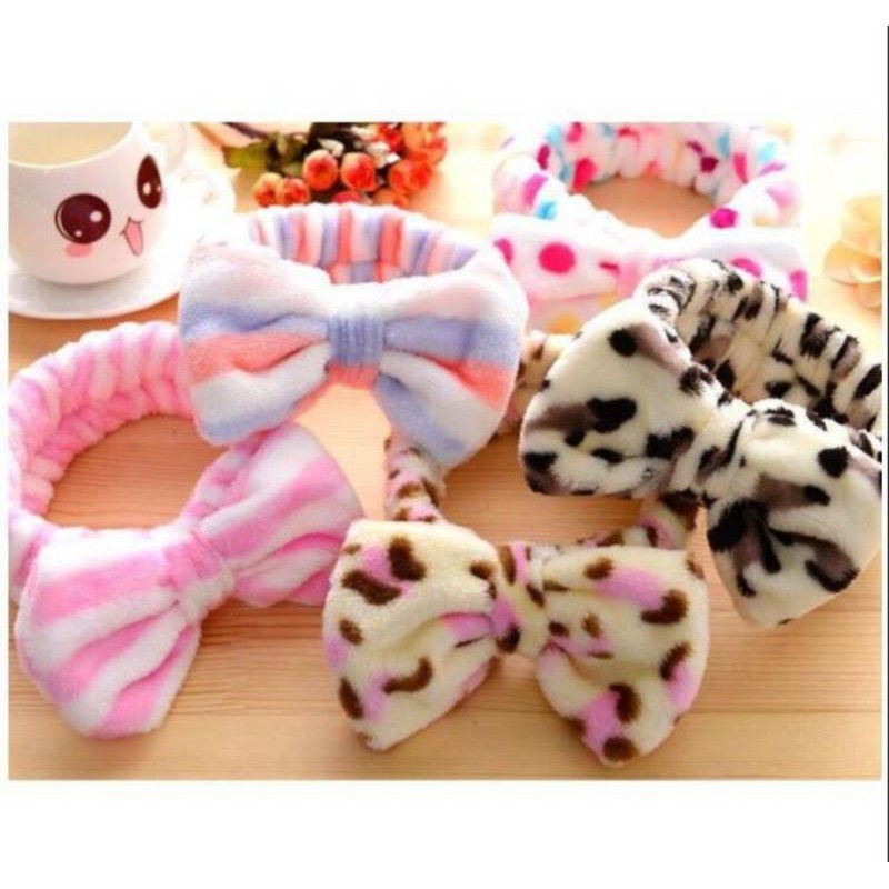 Vinztstore - Bandana Korea Bandana Bludru Bandana Masker Headband Bludru Pita Bando Fashion Murah