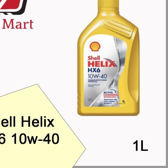 ▲ Oli Shell Helix Hx6 10w40/Oli Shell helix 10w40/Oli mesin Shell 10w40 ֍