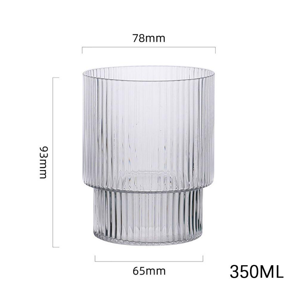 [Elegan] Gelas Cangkir Kaca Bening Panas Rsistant Gelas Teh Untuk Jus Susu Perlengkapan Dapur Home Coffee Mug