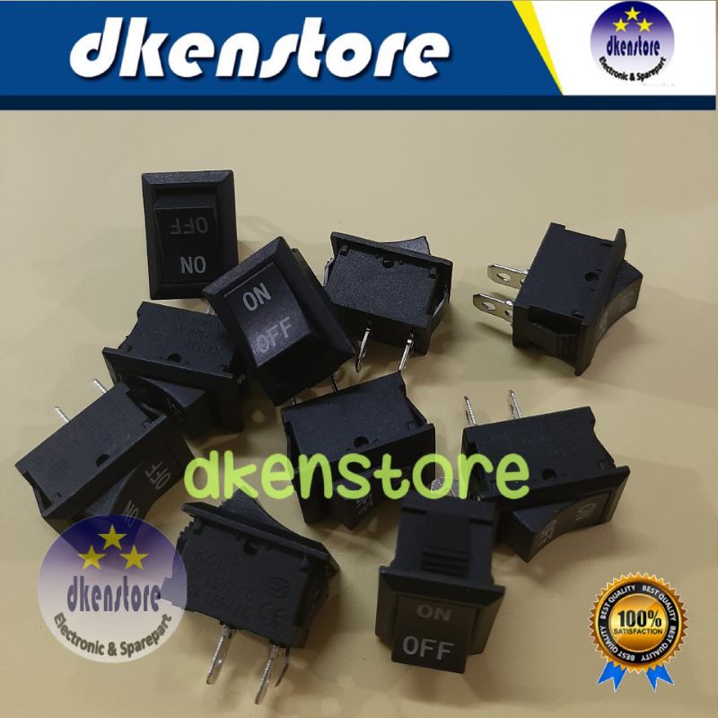 Saklar Power Rocker Switch 20x15mm praktek sekolah