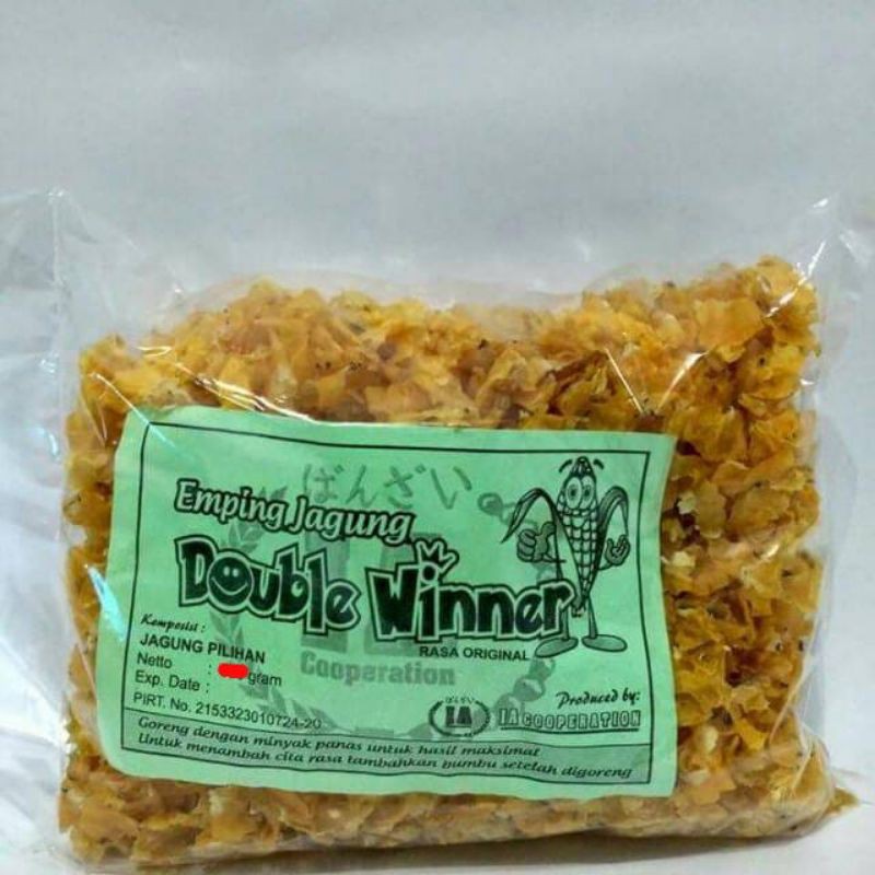 

emping jagung mentah siap goreng 400 gram premium quality